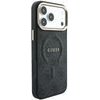 Guess Pu Leather 4G Gold Frame Embossed Magsafe Case For Iphone 18 Pro Black - (GUHMP18LP4MSEGCK)