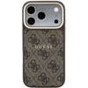 Guess Pu Leather 4G Gold Frame Embossed Magsafe Case For Iphone 18 Pro Max Brown - (GUHMP18XP4MSEGCW)
