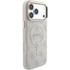 Guess Pu Leather 4G Gold Frame Embossed Magsafe Case For Iphone 18 Pro Pink - (GUHMP18LP4MSEGCP)