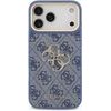 Guess Pu Leather 4G Metal Logo Gold Frame Case For Iphone 18 Pro Max Blue - (GUHCP18X4GMGCBL)
