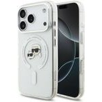 Karl Lagerfeld Iml K&Ch Heads Metal Frame Magsafe Case For Iphone 18 Pro White - (KLHMP18LHLSKCH)