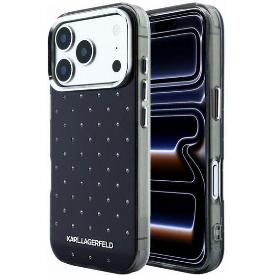 Karl Lagerfeld Iml Rhinestones Allover Magsafe Case For Iphone 18 Pro Black - (KLHCP18L6HCRDKLK)