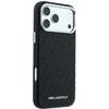 Karl Lagerfeld Pu Grained Allover Semi Wrap Magsafe Case For Iphone 18 Pro Max Black - (KLHMP18XPSKLFOFK)