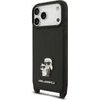 Karl Lagerfeld Saffiano Crossbody Strap Karl And Choupette Case For Iphone 18 Pro Max Black - (KLHCP18XSAKCPBK)