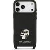 Karl Lagerfeld Saffiano Crossbody Strap Karl And Choupette Case For Iphone 18 Pro Max Black - (KLHCP18XSAKCPBK)