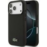LACOSTE Pvc Iconic Petit Pique Metal Logo Magsafe Case For Iphone 18 Pro Black - (LCHMP18LPLAK)