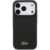 LACOSTE Pvc Iconic Petit Pique Metal Logo Magsafe Case For Iphone 18 Pro Black - (LCHMP18LPLAK)