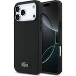 LACOSTE Pvc Iconic Petit Pique Metal Logo Magsafe Case For Iphone 18 Pro Max Black - (LCHMP18XPLAK)