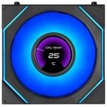 Lian Li Fan 120mm - SL-Inf Lcd Flex - Black, Reverse - (12RSLIND1F1B)