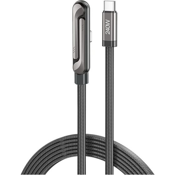 Awei Cable With Stand USB-C / USB-C Black - (CM-12C)