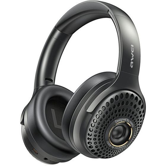 Awei Over-Ear Wireless Headphones Bluetooth 6.0 Black - (AT30)