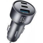 Joyroom 65W 3-in-1 Car Charger Dark Gray - (JR-CCN19)
