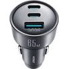 Joyroom 65W 3-in-1 Car Charger Dark Gray - (JR-CCN19)
