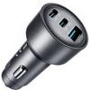 Joyroom 65W 3-in-1 Car Charger Dark Gray - (JR-CCN19)