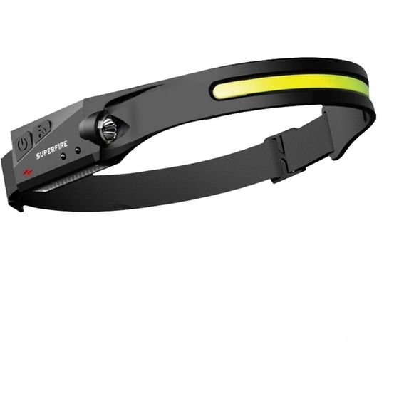 Superfire HL65 Headlamp flashlight, 430LM, USB-C, 5 modes, 30m - (Hl 65)