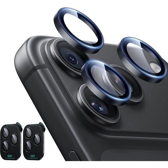 ESR - (2 pack) Armorite Camera Lens Protectors - Iphone 18 Pro / Iphone 18 Pro Max - Black
