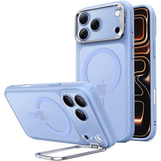 ESR - Classic Hybrid Halolock Kickstand - Iphone 18 Pro / Iphone 17 Pro - Frosted Light Blue