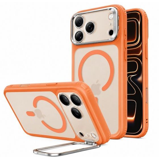 ESR - Classic Hybrid Halolock Kickstand - Iphone 18 Pro Max / Iphone 17 Pro Max - Frosted Orange