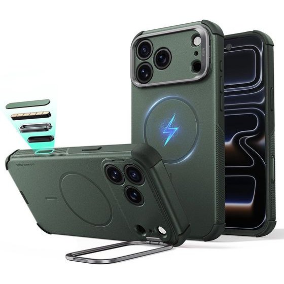 ESR - Cyber Armor Kickstand - Iphone 18 Pro / Iphone 17 Pro - Olive Green - (1A91300501)