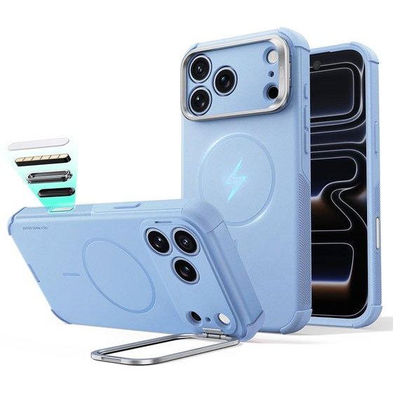 ESR - Cyber Armor Kickstand - Iphone 18 Pro Max / Iphone 17 Pro Max - Light Blue - (1A91400401)
