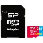 Silicon Power Micro Sdxc 256GB Class 30 UHS-1 U3 V30 Superior Gaming R100/W80 MB/S + Sd Adaptor - (SP256GBSTXDV3V1NSP)