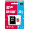 Silicon Power Micro Sdxc 256GB Class 30 UHS-1 U3 V30 Superior Gaming R100/W80 MB/S + Sd Adaptor - (SP256GBSTXDV3V1NSP)