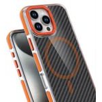 Case For Iphone 17 Pro / 18 Pro Fiber Compatible With Magsafe Orange OEM