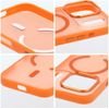 Case For Iphone 17 Pro / 18 Pro Flexline Mag Cover Compatible With Magsafe Orange OEM
