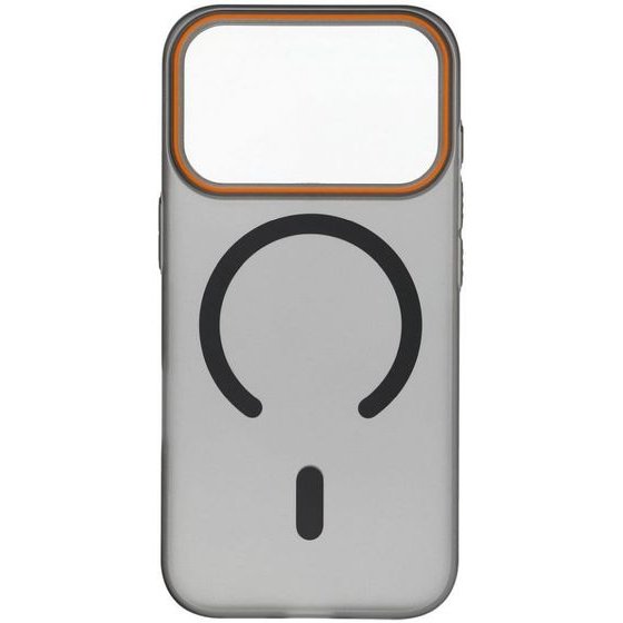 Case For Iphone 17 Pro / 18 Pro Go Orange Compatible With Magsafe Black OEM