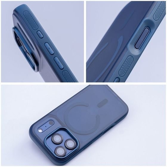 Case For Iphone 17 Pro Max / 18 Pro Max Flexline Mag Cover Compatible With Magsafe Navy Blue OEM