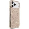 GUESS IML Flowers Allover Strap MagSafe Case for iPhone 18 Pro Max Pink - (GUHMP18XHCPOFPP)