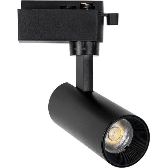 GloboStar Lugano ���������� ���� ����� Led 10W 1250lm 36� Ac 220-240V IP20 ������ ����� 4500K - Bridgelux Cob Chip & Tuv Sud Driver - Eurotrack 1PH - ����� ��� - �8.5 x �5 x �18cm - 5 ������ ������� - (60804)
