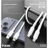iNOS ������� �������� Usb 2.0 Ultracon Usb C �� Lightning 27W 1m ����� - (INOSNS-76600)