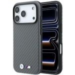 BMW Case M Carbon Metal Logo Magsafe For Iphone 18 Pro Grey - (BMHMP18L26SWPCILA)