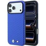 BMW Etui M Carbon Metal Logo Magsafe Do Iphone 18 Pro / 17 Pro Niebieski - (BMHMP18L26SWPCILB)