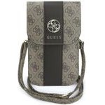 Guess Phone Bag 4G & Classic Logos Stripe Strap Brown - (GUWB6PG4S4RW)