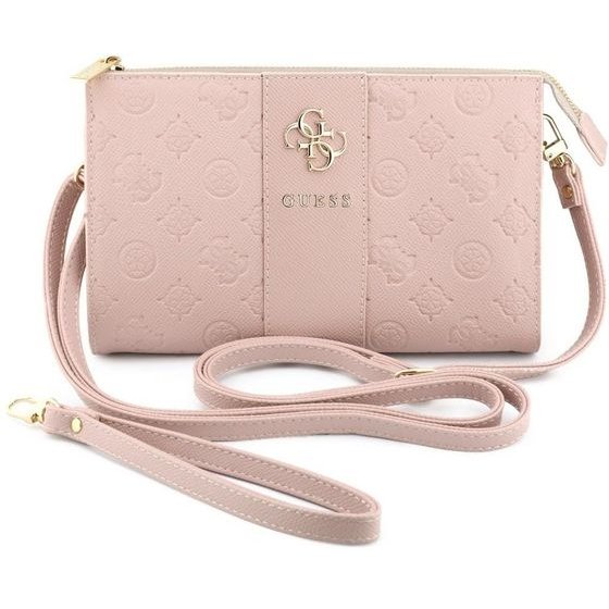Guess Phone Bag Peony 4G & Classic Logos Stripe Pink - (GUWP6PGSU4EP)