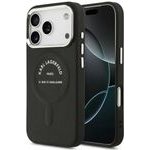 Karl Lagerfeld Case Embossed Open Ring Rsg Logo Magsafe For Iphone 18 Pro / 17 Pro Black - (KLHMP18LPSKRSGEK)