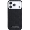 Karl Lagerfeld Etui Grained Mono Resin Logo Magsafe Do Iphone 18 Pro / 17 Pro Czarny - (KLHMP18L6PWKLMHK)