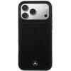 MERCEDES Case Leather Crossed Lines Magsafe For Iphone 18 Pro Max/ 17 Pro Max Black - (MEHMP18X25PSECLK)