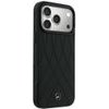 MERCEDES Case Leather Crossed Lines Magsafe For Iphone 18 Pro Max/ 17 Pro Max Black - (MEHMP18X25PSECLK)