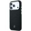 MERCEDES Case Leather Semi Wrap Wood Effect Magsafe For Iphone 18 Pro / 17 Pro Black - (MEHMP18L25PFWWPK)