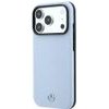 MERCEDES Case Leather Semi Wrap Wood Effect Magsafe For Iphone 18 Pro Max / 17 Pro Max Blue - (MEHMP18X25PFWWPB)