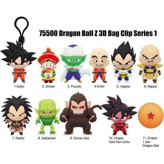 Monogram: Dragon Ball Z (Series1) (Blind Bag/Random) 3D Foam Bag Clips Figures (75500)