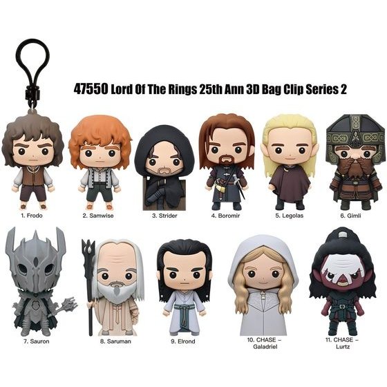 Monogram: Lord Of The Rings (Series2) (Blind Bag/Random) 3D Foam Bag Clips Figures (47550)