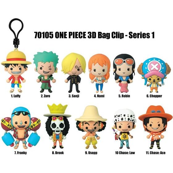 Monogram: One Piece (Series1) 3D Foam Bag Clips Figures (70105)