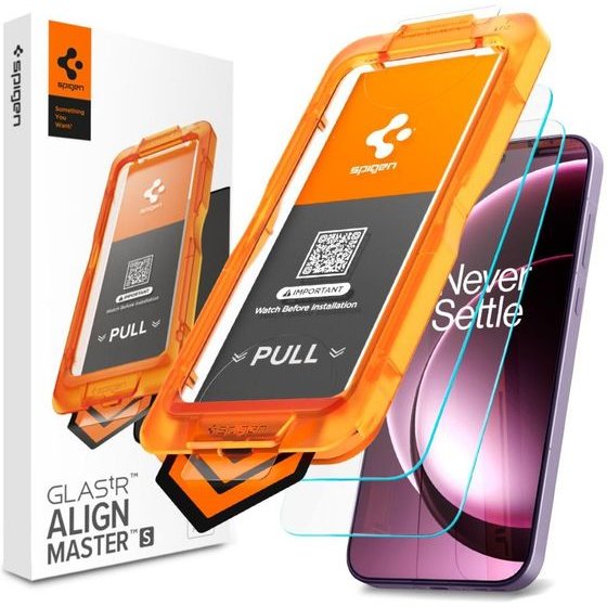 Spigen Szklo Hartowane Alm GLAS.Tr Slim Ac 2-Pack Oneplus 15 Clear - (AGL11333)