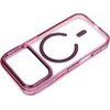 Case For Iphone 17 Pro / 18 Pro Frame Clear Hybrid Mag Cover Compatible With Magsafe Dark Cherry OEM