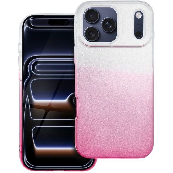 Case For Iphone 17 Pro Max / 18 Pro Max Shining Transparentny Pink OEM