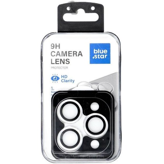 Blue Star Camera Lens Protector Easy Install For Iphone 18 Pro / 18 Pro Max silver